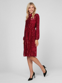 Платья Sassofono модель A201-SC-17094, Червоний Фото