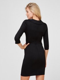 Платье мини Sassofono модель A201-SC-17098, Чорний Фото