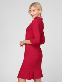 Платье миди Sassofono модель A201-SC-17106, Червоний Фото
