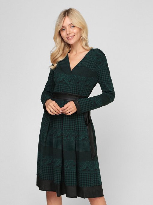 Платья Sassofono модель A201-SC-18068, Зелений Фото