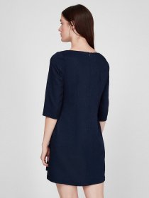 Платье мини Sassofono модель A201-SC-1808, Синій Фото