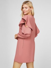 Сукня міні Sassofono модель A191-SF-261171, ТЕМНО ПУДРОВИЙ Сукня міні Sassofono модель A191-SF-261171, ТЕМНО ПУДРОВИЙ Фото