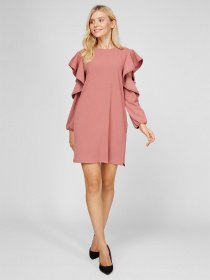 Сукня міні Sassofono модель A191-SF-261171, ТЕМНО ПУДРОВИЙ Сукня міні Sassofono модель A191-SF-261171, ТЕМНО ПУДРОВИЙ Фото