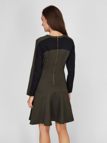 Сукня міні Sassofono модель A201-SC-1814, Хакі Сукня міні Sassofono модель A201-SC-1814, Хакі Фото