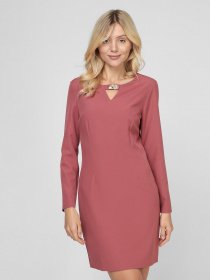 Платье мини Sassofono модель A201-SC-1828, Цегляний Фото