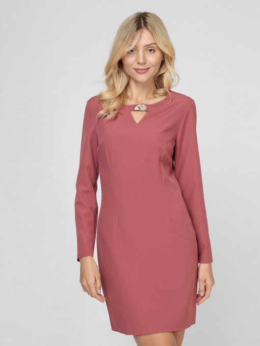 Сукня міні Sassofono модель A201-SC-1828, Цегляний Фото