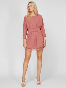 Сукня міні Sassofono модель A191-SF-276171, ТЕМНО ПУДРОВИЙ Сукня міні Sassofono модель A191-SF-276171, ТЕМНО ПУДРОВИЙ Фото