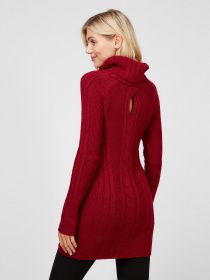 Платье мини Sassofono модель A201-SC-26505, Бордовий Фото