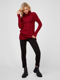 Платье мини Sassofono модель A201-SC-26505, Бордовий Фото