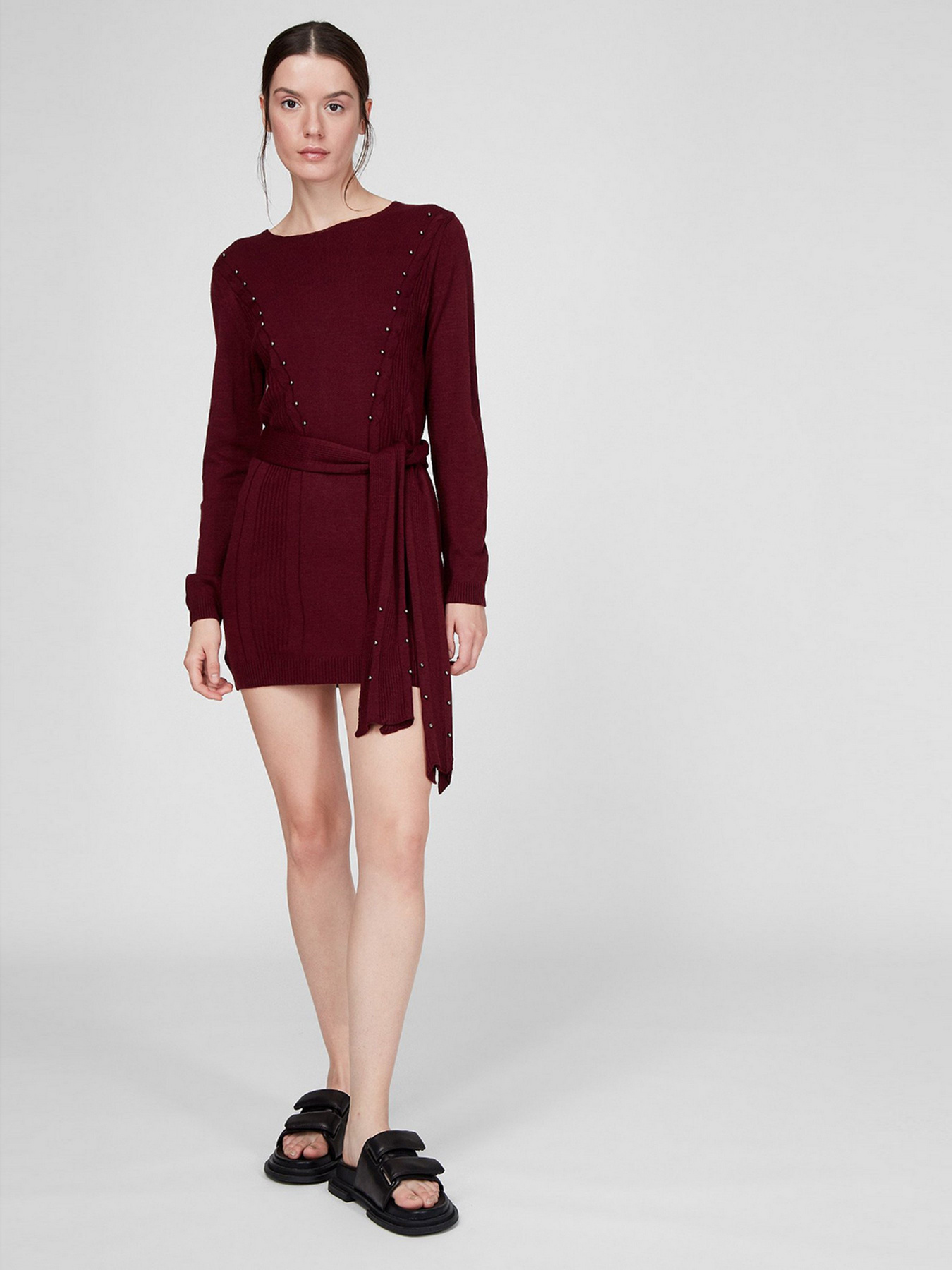 Туника Sassofono модель A201-SC-28213, Бордовий Фото