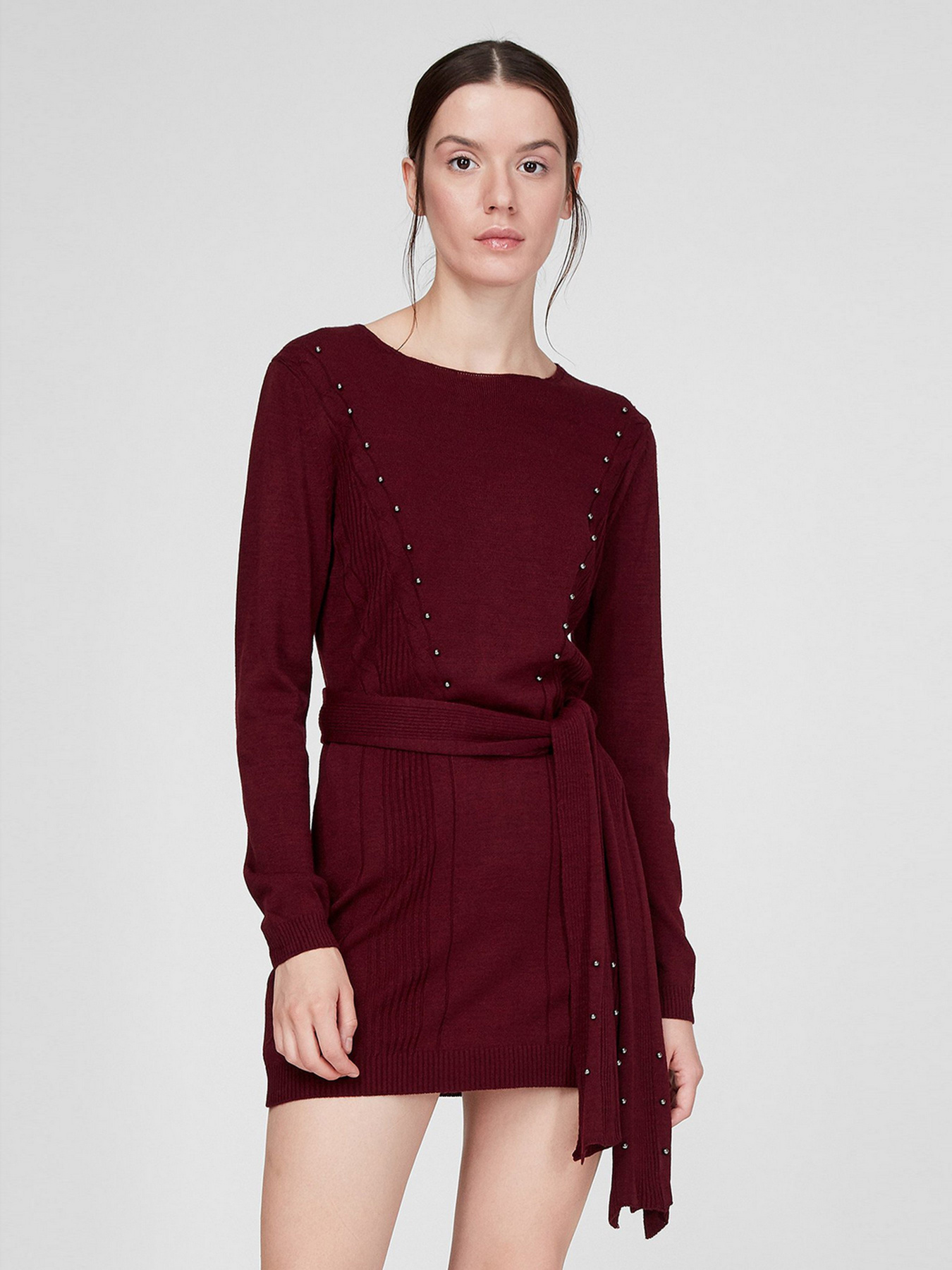 Туника Sassofono модель A201-SC-28213, Бордовий Фото