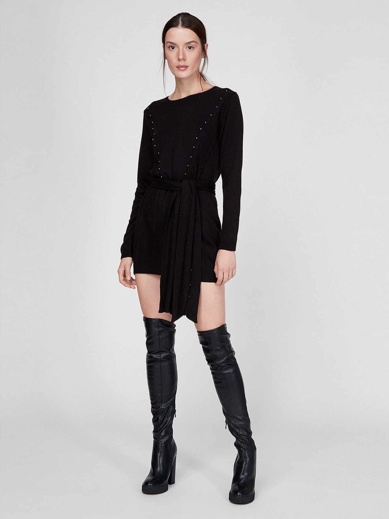 Туника Sassofono модель A201-SC-28213, Чорний Фото