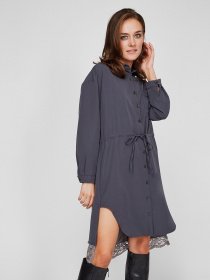 Платья Sassofono модель A201-SC-4164, Сірий Фото