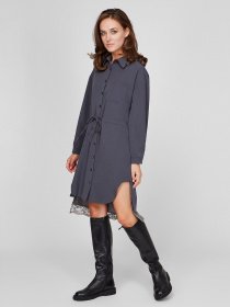 Платья Sassofono модель A201-SC-4164, Сірий Фото