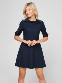 Платье мини Sassofono модель A201-SC-4245, Синій Фото