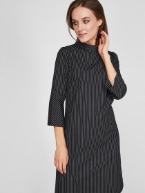 Платье миди Sassofono модель A201-SC-6302-1, Чорний Фото