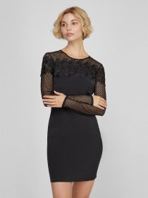 Платье мини Sassofono модель A191-SF-368171, ЧОРНИЙ Платье мини Sassofono модель A191-SF-368171, ЧОРНИЙ Фото