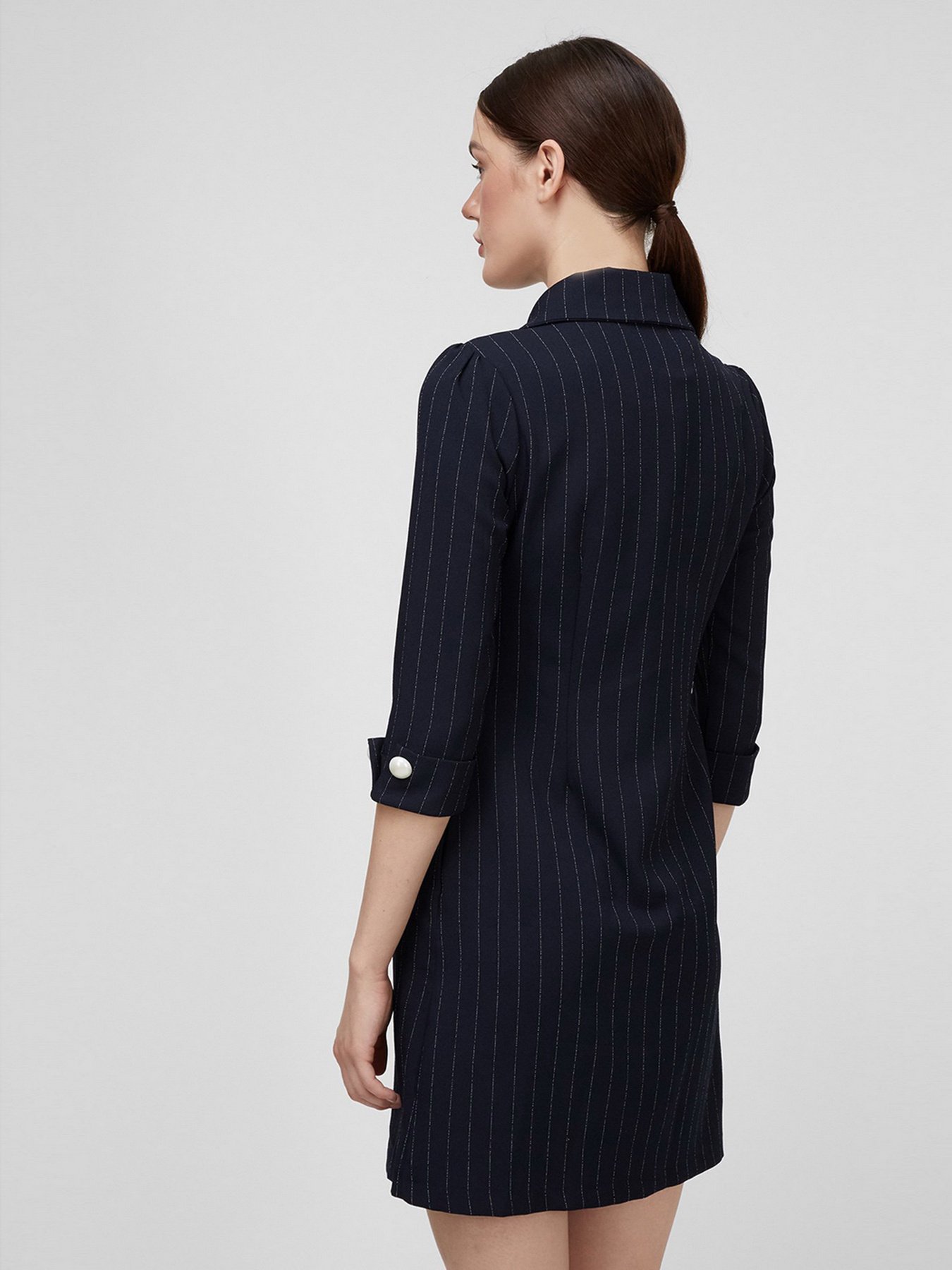 Платье мини Sassofono модель A201-SC-6349, Синій Фото