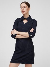 Платье мини Sassofono модель A201-SC-6349, Синій Фото