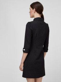 Платье мини Sassofono модель A201-SC-6349, Чорний Фото