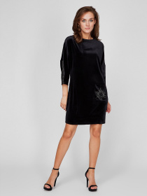 Платья Sassofono модель A201-SC-6391, Чорний Фото