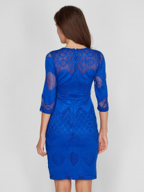 Платье мини Sassofono модель A201-SC-7832, Електрик Фото