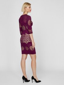 Платье мини Sassofono модель A201-SC-7832, Ліловий Фото