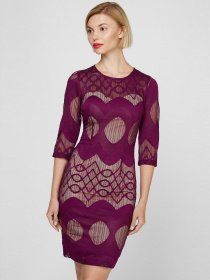 Платье мини Sassofono модель A201-SC-7832, Ліловий Фото