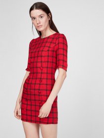 Платье мини Sassofono модель A191-SF-386171-1, ЧЕРВОНИЙ Фото