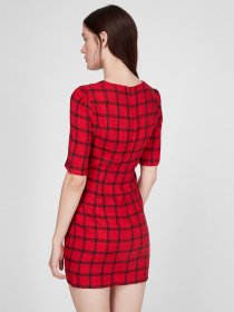 Платье мини Sassofono модель A191-SF-386171-1, ЧЕРВОНИЙ Фото