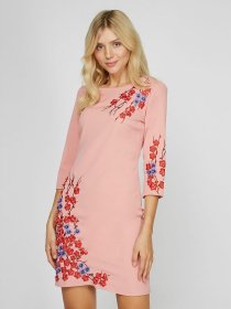 Сукні Sassofono модель A201-SC-811521, Пудра Фото