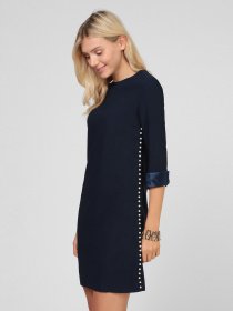 Платье мини Sassofono модель A201-SC-8299, Синій Платье мини Sassofono модель A201-SC-8299, Синій Фото