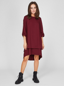 Платья Sassofono модель A201-SC-8365, Бордовий Фото
