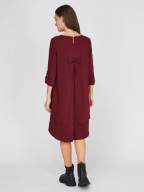 Платья Sassofono модель A201-SC-8365, Бордовий Фото