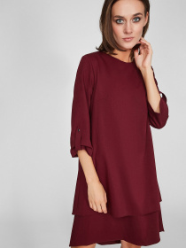 Платья Sassofono модель A201-SC-8365, Бордовий Фото