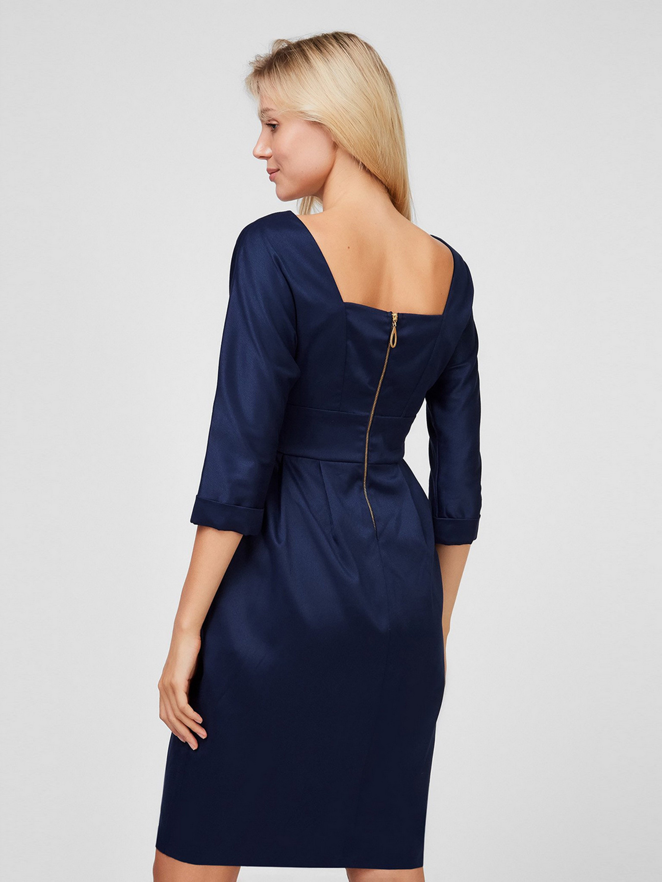 Платье мини Sassofono модель A201-SC-8420, Синій Фото