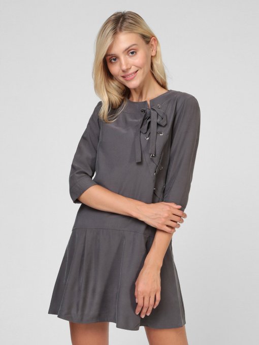 Платья Sassofono модель A201-SC-9187, Антрацит Фото