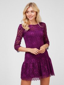 Платье мини Sassofono модель A201-SC-9280, Фіолетовий Фото