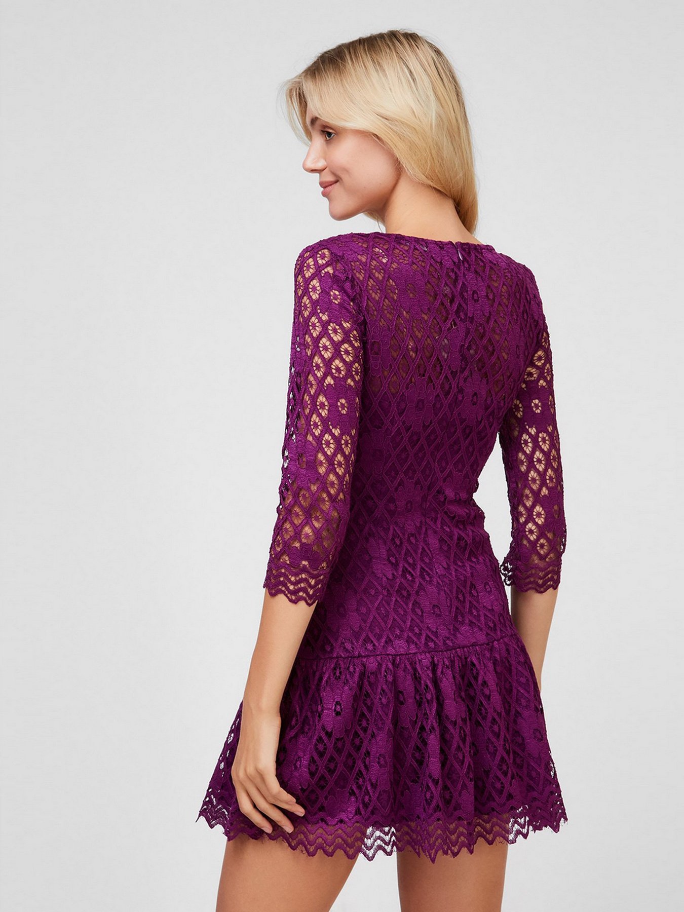 Платье мини Sassofono модель A201-SC-9280, Фіолетовий Фото
