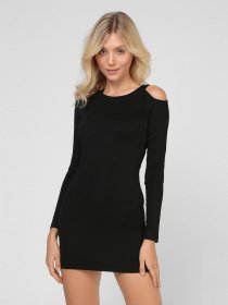 Платье мини Sassofono модель A191-SF-393171, ЧОРНИЙ Фото