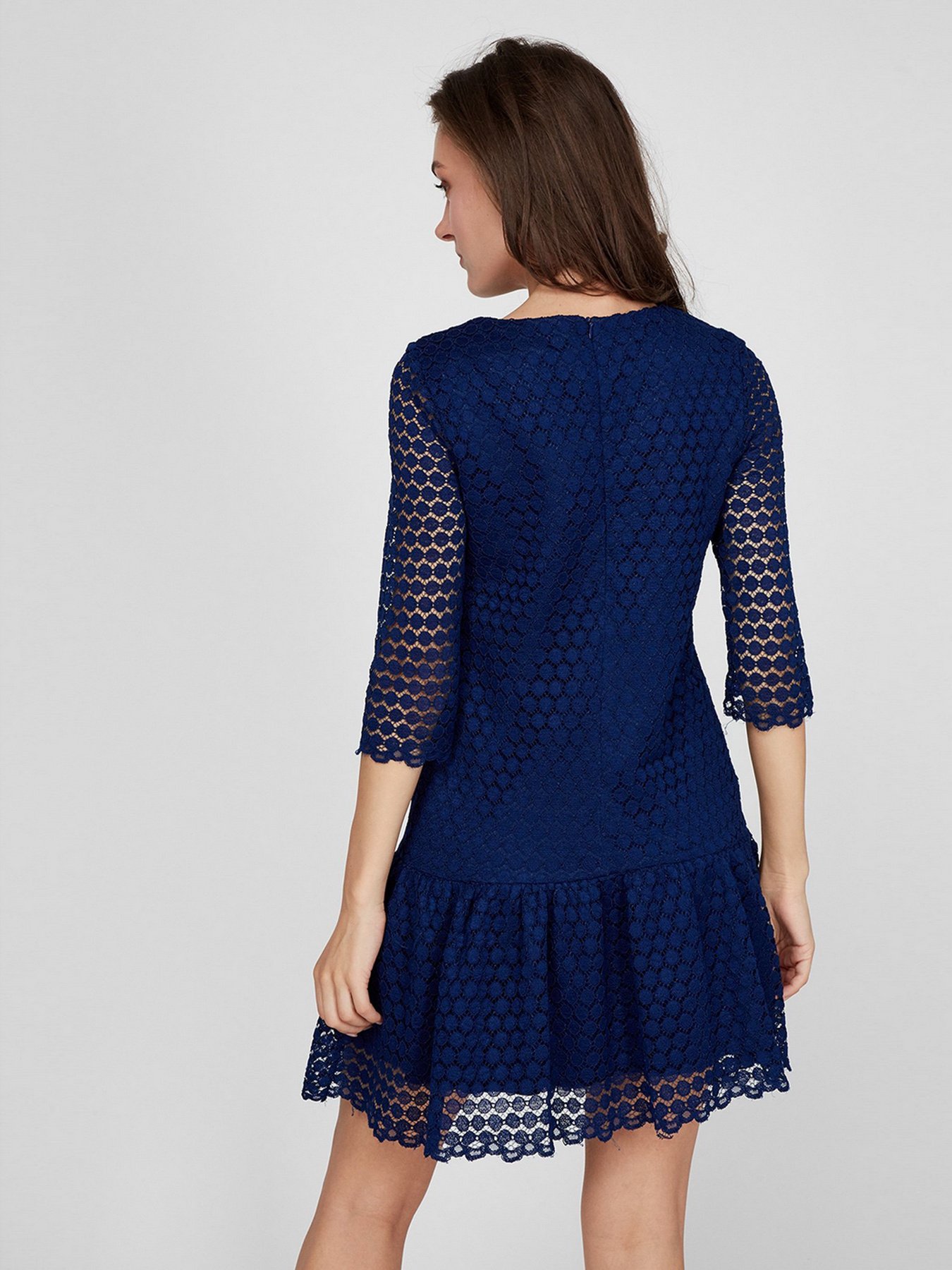 Платье мини Sassofono модель A201-SC-9281, Синій Платье мини Sassofono модель A201-SC-9281, Синій Фото