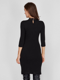 Платье мини Sassofono модель A201-SC-9350, Чорний Фото