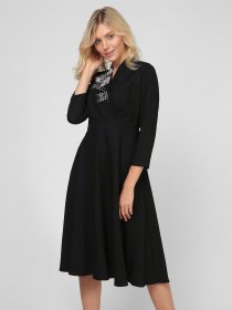 Платья Sassofono модель A191-SC-6347, ЧОРНИЙ Фото