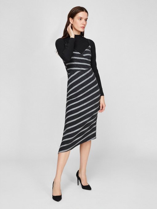 Платья Sassofono модель A191-SC-6410, ЧОРНИЙ Фото