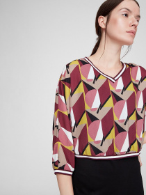 Платья Sassofono модель A191-SC-707195-1, БОРДОВИЙ Фото