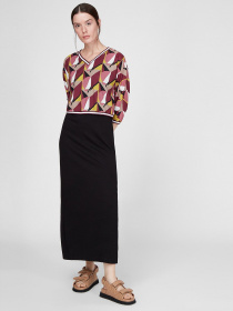 Платья Sassofono модель A191-SC-707195-1, БОРДОВИЙ Фото