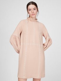 Платья Sassofono модель A191-SF-111171, БЕЖЕВИЙ Фото