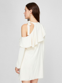 Платья Sassofono модель A191-SF-125171, МОЛОЧНИЙ Фото