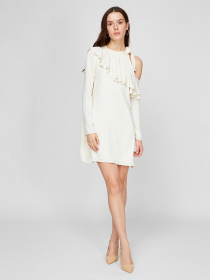 Платья Sassofono модель A191-SF-125171, МОЛОЧНИЙ Фото