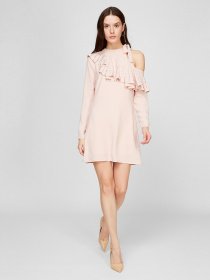 Сукня міні Sassofono модель A191-SF-125171, ПУДРОВИЙ Фото